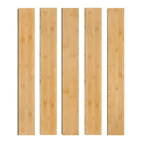 Jeedeson Solid Bamboo Flooring Light Honey 40.15 in. L x 5.11 in. W x 3/5 in. T Prefinished Tongue and Groove 14pcs/box covers 20 Sq.Ft.