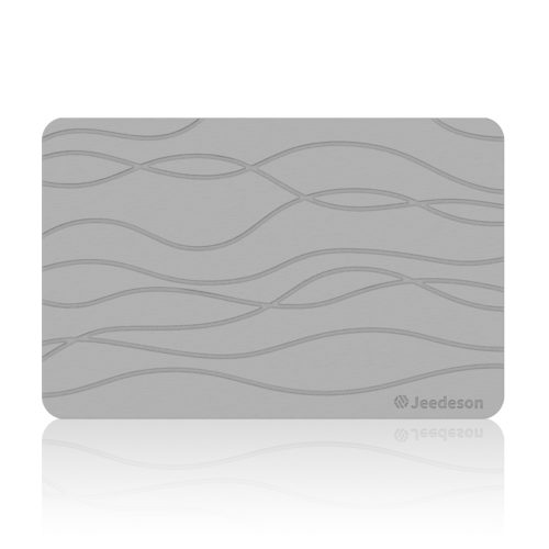 Jeedeson Non-Slip Diatomaceous Earth Bathroom Mat — Light Grey 15.35 In. x 23.62 In Size