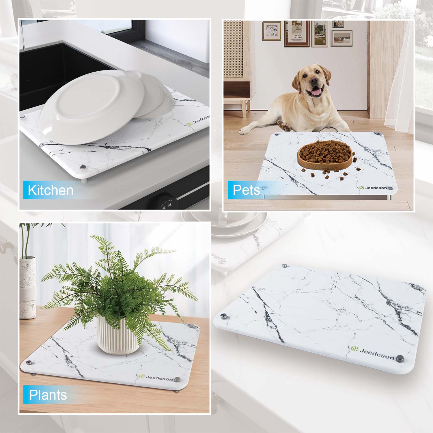 Stone Dish Drying Diatomaceous Mat