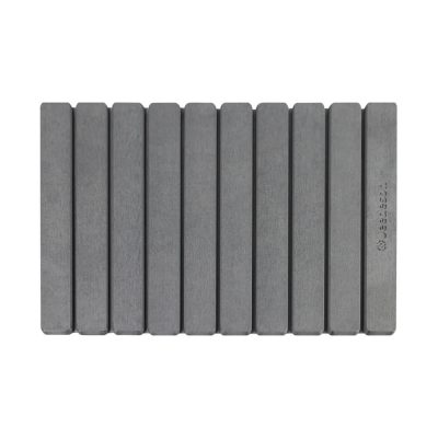 Jeedeson Foldable Stone Diatomaceous Earth Bath Mat — Dark Grey 15.35 In. x 23.62 In Size