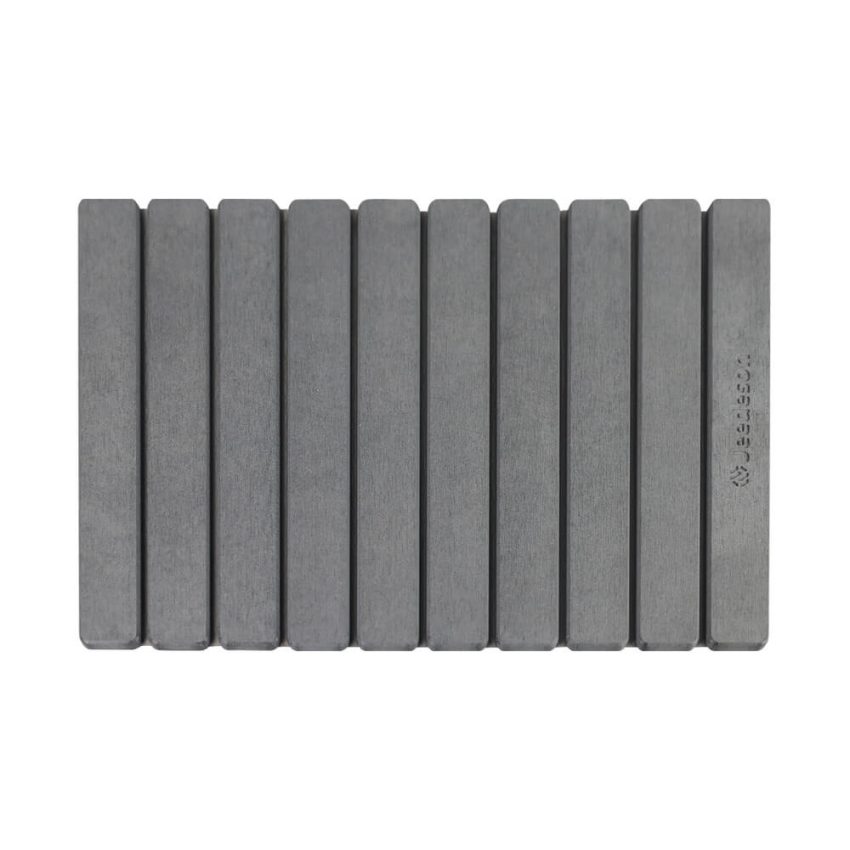 Jeedeson Foldable Stone Diatomaceous Earth Bath Mat — Dark Grey 15.35 In. x 23.62 In Size