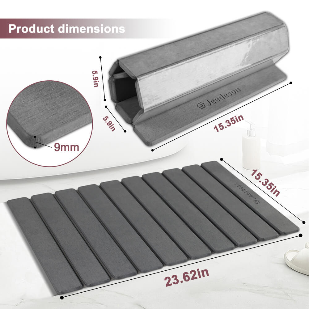 Foldable Stone Bath Mat