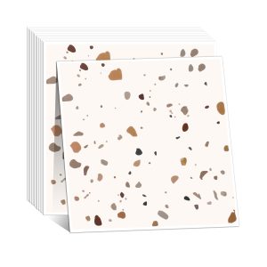 Jeedeson 11.8 in. x 11.8 in. Floral White Peel and Stick Wall Tiles, PVC Wall Backsplash (10-Pack, Cover 9.6 sq. ft.)