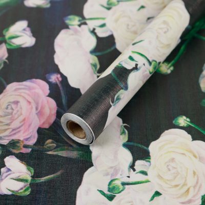 Jeedeson Decorative Wallpaper 17.52 in. W x 118.11 in. L ,Removable Friendly Diy Flower Paper