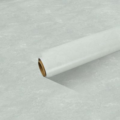 Jeedeson Light Gray Vinyl Flooring Rolls No Glue Needed 196.85 in L× 23.62 in W × 0.023 in T ,1 Roll