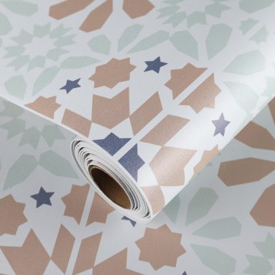 Jeedeson Colored Vinyl Flooring Roll, Decorative Wall / Floor Roll 120 in. L x 12 in. W x 0.04 in. T