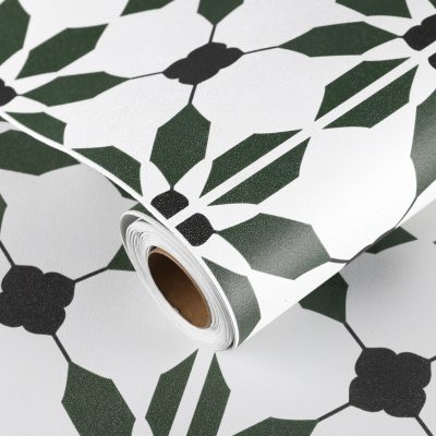 Jeedeson 120 in. L x 12 in. W x 0.04 in. T Green bedroom vinyl flooring roll,Durable & Scratch-resistant