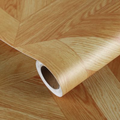 Jeedeson Eco-friendly Wooden Look Cheap Vinyl Flooring Roll 120 in. L x 12 in. W x 0.04 in. T