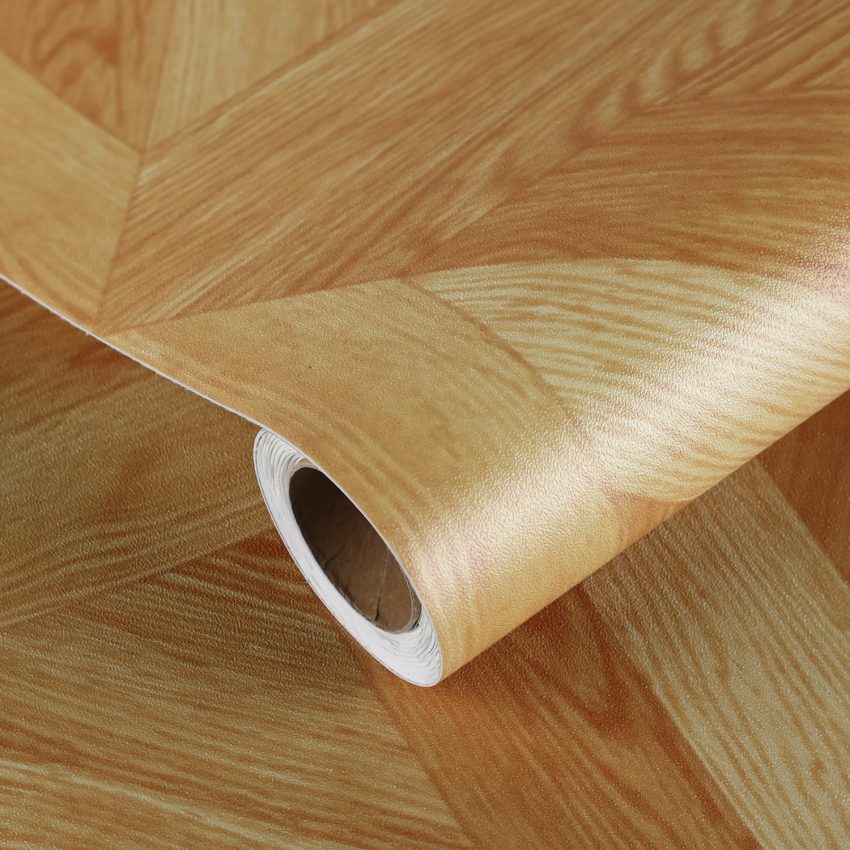 Jeedeson Eco-friendly Wooden Look Cheap Vinyl Flooring Roll 120 in. L x 12 in. W x 0.04 in. T
