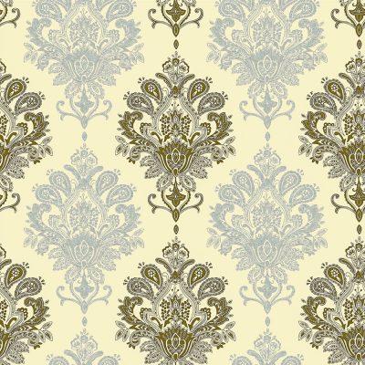 Jeedeson Gold and Silver Floral Best Wallpapers Kids-Safe Eco-Friendly (Covers 28.74 sq. ft.)