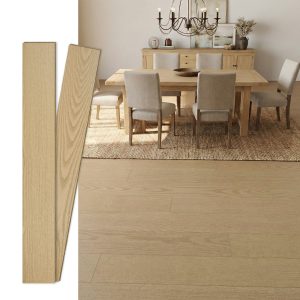 Jeedeson Natural Indoor Hardwood Floor，High Density and High Hardness Moisture-proof 35.83 in x 4.92 in x 0.47 in