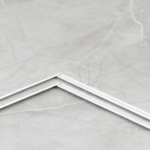 Jeedeson 304*609*6mm Gray Marble SPC Floor Tile, Tile for Hotel Floor Anti-slip and Dirt-resistant