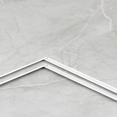 Jeedeson 304*609*6mm Gray Marble SPC Floor Tile, Tile for Hotel Floor Anti-slip and Dirt-resistant