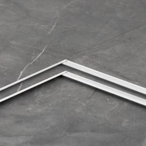 Jeedeson 12" x 24" Dark Gray Marble Stone-patterned Spc Flooring Tile 6mm Thick Easy Install 24MIL Wear Layer