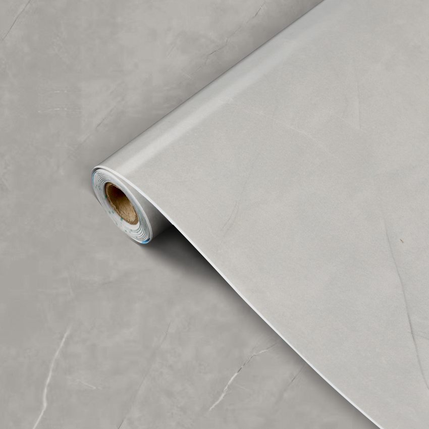 Jeedeson Gray Wall paper peel and stick PVC Durable Waterproof Moisture-Proof (Covers 25.8 sq. ft.)