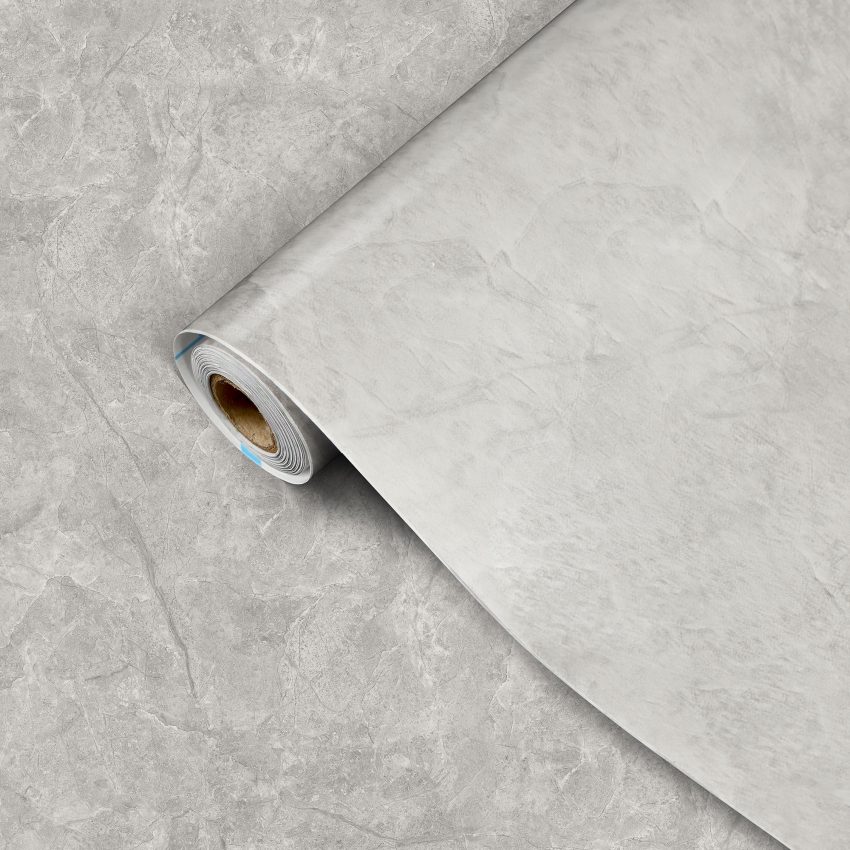 Jeedeson Durable Gray Marble Removable Wallpaper-Waterproof Moisture-Proof (Covers 25.8 sq. ft.)