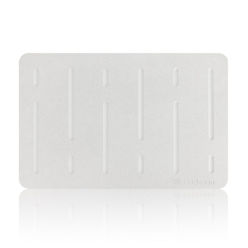 Jeedeson Bathtub Mat Non Slip — Light Grey 15.35 In. x 23.62 In Size