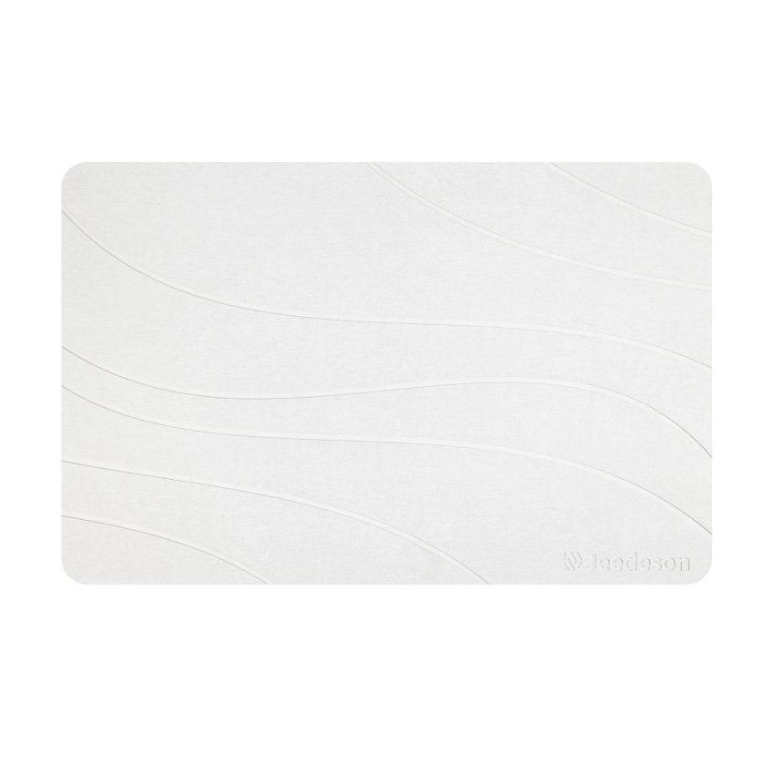 Jeedeson Diatomite bath mats for bathroom 15.4 in x 23.6 inch