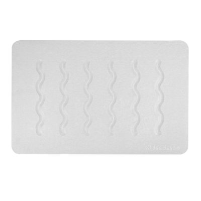 Jeedeson bath mats for bathroom non slip–white 15.35 In. x 23.62 In Size