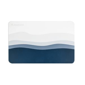 Jeedeson Bathroom Mat Quick Dry eco-friendly waterproof 15.4 in x 23.6 In Blue