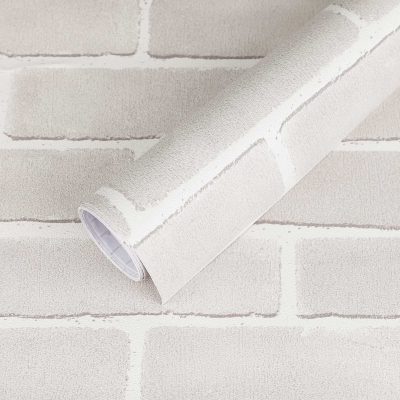 Jeedeson Light Gray Vintage Best Wallpaper Stick and Peel, Stain and Moisture Resistance