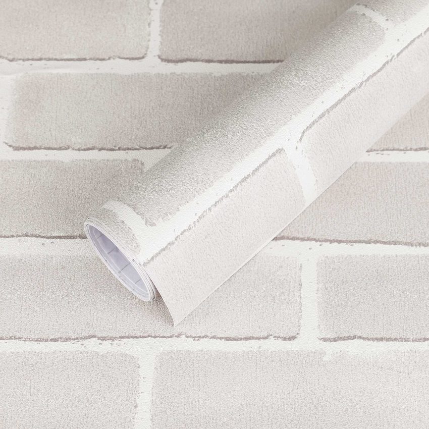 Jeedeson Light Gray Vintage Best Wallpaper Stick and Peel, Stain and Moisture Resistance