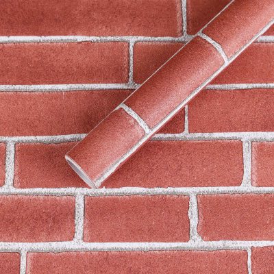 Jeedeson Red Brick 3D Wallpaper Stick and Peel Perfect for Restaurant Hotel Home