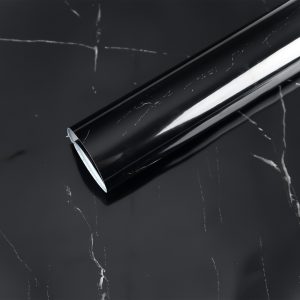 Jeedeson Black Self Adhesive Wallpaper,High Temperature Resistant and Oil Proof Wallpaper for Kitchen