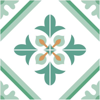 Jeedeson 120″ x 24″ Green Floral Design Floor Tiles, DIY Floor Decoration for Kitchen Bathroom Living Room