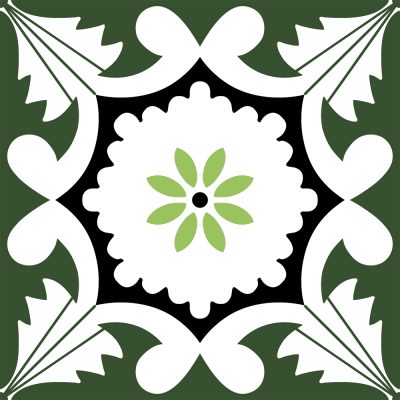 Jeedeson 120″ x 24″ Green and White Self-Adhesive Floor Vinyl Roll Durable and Removable for Home Decor