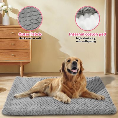 Pet Dog Bed Plush And Removable Washable Pet Mat For Cats And Dogs, Ideal For Year-round Use