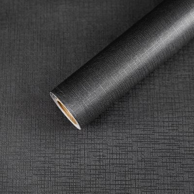 ​Jeedeson Home Improvement Black Beaded PVC Peel and Stick Wallpaper Moisture Proof (Covers 28.74 sq.ft.)