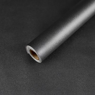 ​Jeedeson Premium Textured Matte Black Peel and Stick Wallpaper Roll for Furniture Renovation 17.5 in. W x 118.11 in. L