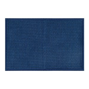 Jeedeson Blue Chenille Bath Mat, Super Absorbent and Soft 40*60CM