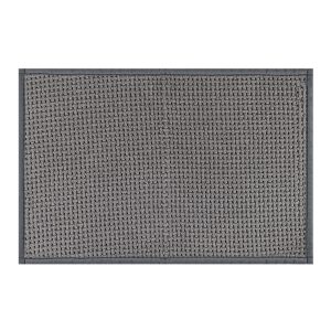 Jeedeson 23.6*15.7in Chenille Gray Bath Mats for Bathroom,Anti-Slip Washable