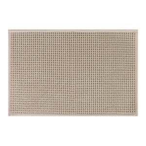 Jeedeson Modern Khaki Chenille Mold Free Bath Mat for Bathroom Floor, Tub and Shower