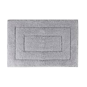 Jeedeson Hot Sale Light Gray Rectangle Bathmat Non Slip Mildew Resistant 23.6*15.7in