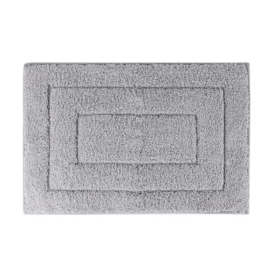 Jeedeson Hot Sale Light Gray Rectangle Bathmat Non Slip Mildew Resistant 23.6*15.7in