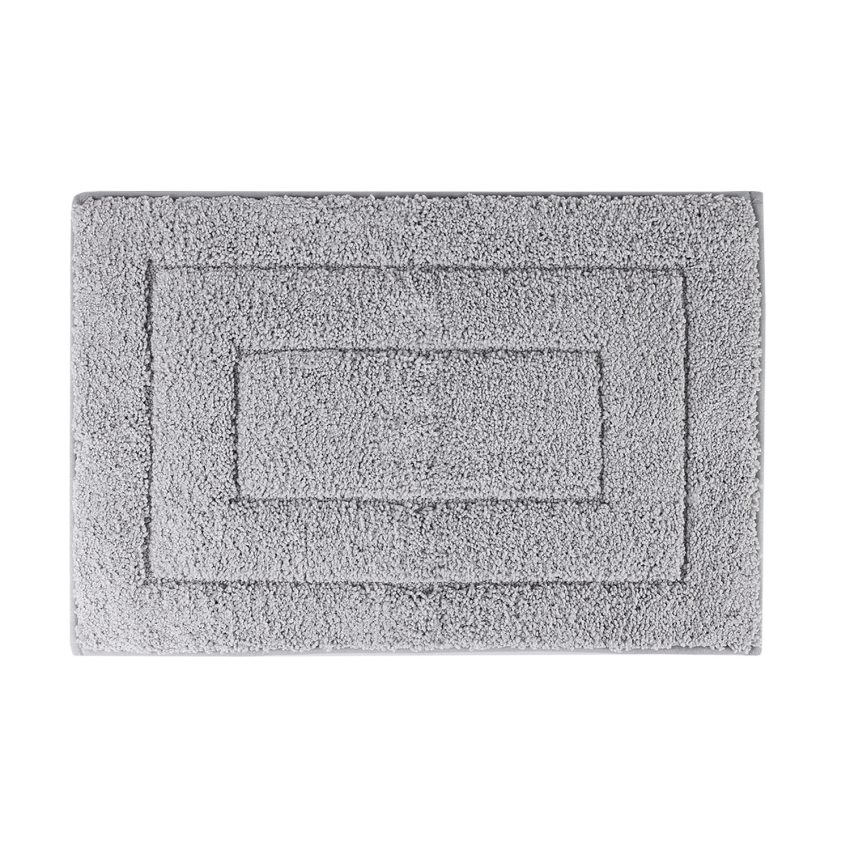 Jeedeson Hot Sale Light Gray Rectangle Bathmat Non Slip Mildew Resistant 23.6*15.7in