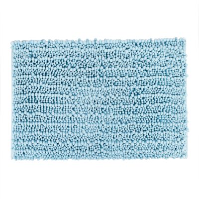 Jeedeson Sky Blue Coral Bath Mats for Shower and Bathroom Floor, Soft and Safety