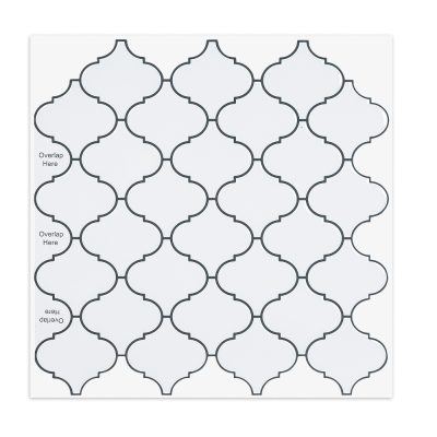Jeedeson Waterproof Peel and Stick Vinyl Tile 12 in. x 12 in. Decorative Wall Backsplash for Beige (10-pack)