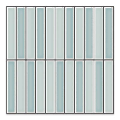 Jeedeson 10 in. x 10 in. x 0.04 in. Vinyl Peel and Stick Backsplash Tile, Decorative Wall Tile Backsplash in Light Blue (10-Pack)