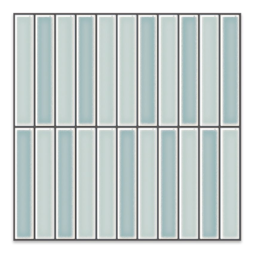 Jeedeson 10 in. x 10 in. x 0.04 in. Vinyl Peel and Stick Backsplash Tile, Decorative Wall Tile Backsplash in Light Blue (10-Pack)