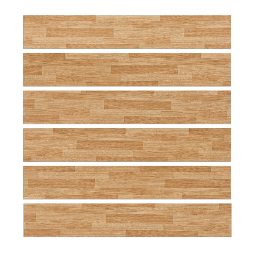 Jeedeson 1.8MM Thickness Light Oak PVC Flooring,UV Coated Easy Installation 15PCS