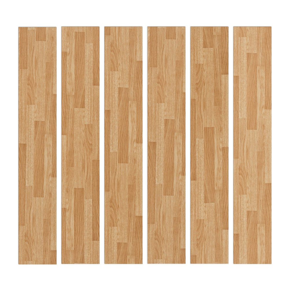 Jeedeson 1.8MM Thickness Light Oak PVC Flooring,UV Coated Easy Installation 15PCS