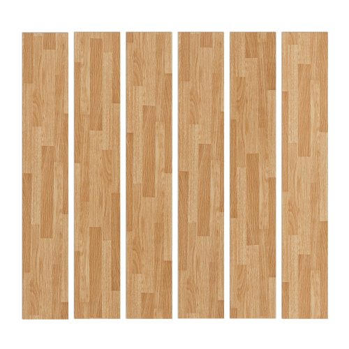 Jeedeson 1.8MM Thickness Light Oak PVC Flooring,UV Coated Easy Installation 15PCS