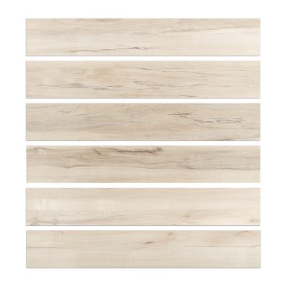 Jeedeson Light Wood Grain Vinyl Flooring UV Coated Matte Finish, Durable 1.5mm Thickness 18PCS