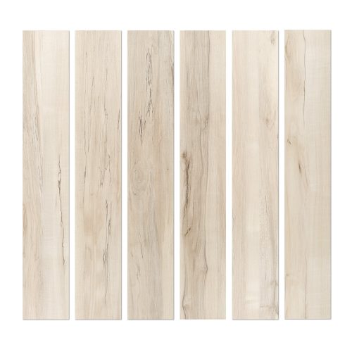 Jeedeson Light Wood Grain Vinyl Flooring UV Coated Matte Finish, Durable 1.5mm Thickness 18PCS