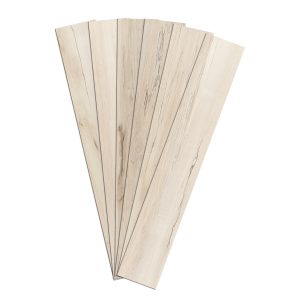 Jeedeson 6*36in 1.8MM Thickness Light Wood Grain Peel and Stick Floor Scratch Resistant 30PCS