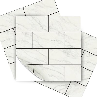 Jeedeson Self Adhesive Splashback, 12*12in Heat Resistant Adhesive Tiles for Kitchen